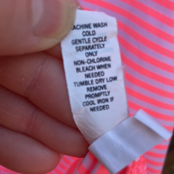 Ralph Lauren RLX neon pink and white striped men’s polo shirt, Size XL (J1001) - Picture 7 of 13